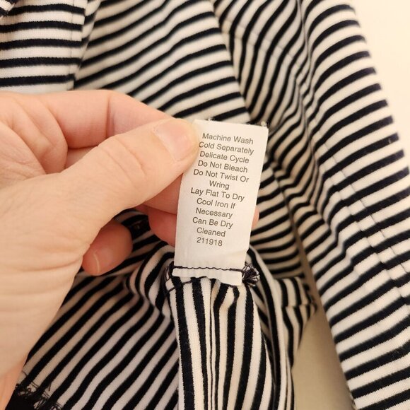 Cabi Blue Nautical Striped Stretch Knit Blazer Jacket Preppy #823 Women's S - Picture 9 of 9